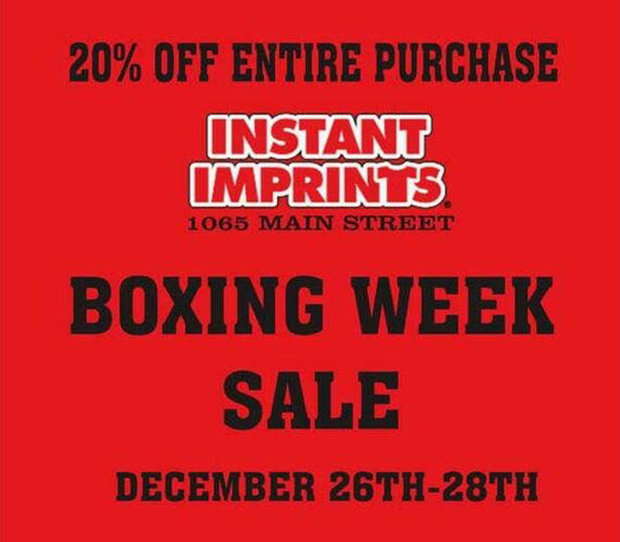 Boxing week sale!!