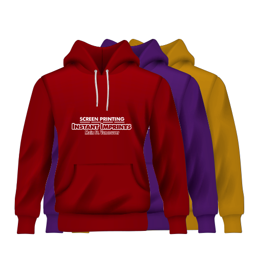 Custom Hoodies Printing in Vancouver, Burnaby, Kitsilano, Vancouver Island, Granville Island