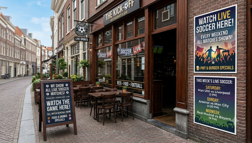Custom Window Decals, Sandwich Boards & Posters for Vancouver Restaurants