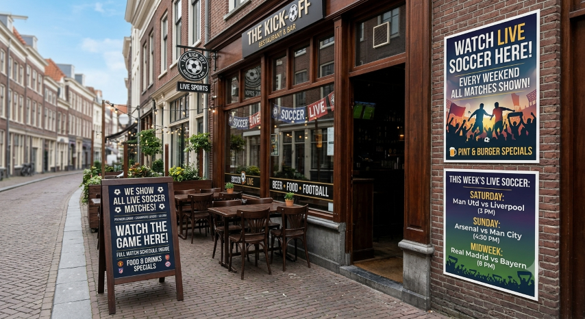 Custom Window Decals, Sandwich Boards & Posters for Vancouver Restaurants