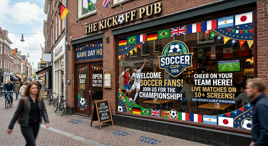 Custom Window Decals, Sandwich Boards & Posters for Vancouver Restaurants