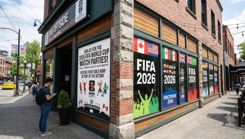 Custom poster, window graphics in Vancouver