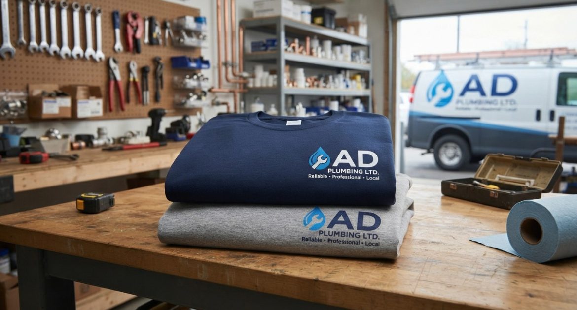 Custom t-shirts in Vancouver for Plumbing Company