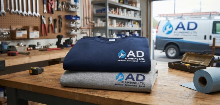 Custom t-shirts in Vancouver for Plumbing Company